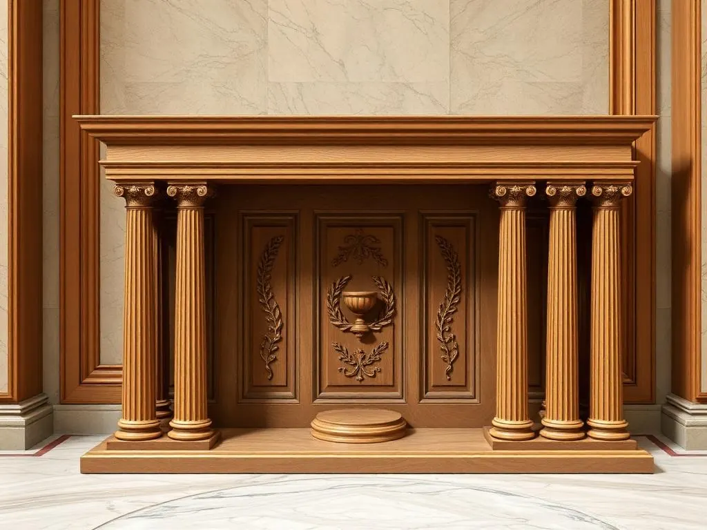 Roman Classical Woodwork Designs PDF for Students fluted column cabinet