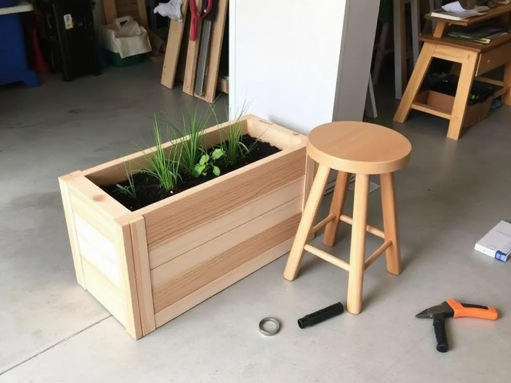 Simple DIY Woodcraft Plans PDF Smartphone Compatible planter and stool