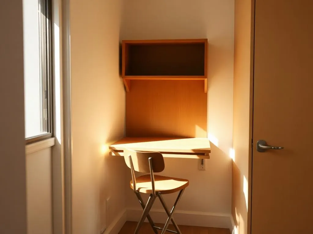 Small Space Furniture Plans PDF Tablet Reading wall mounted folding desk